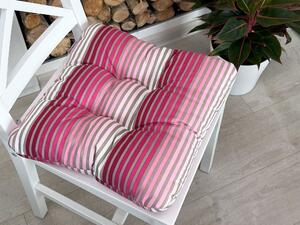 Písecké lůžkoviny Sedák na židli - Proužky růžové