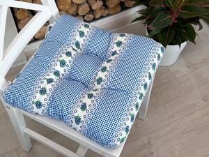Písecké lůžkoviny Sedák na židli - Mirabelka modrá