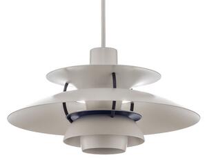 Závěsná svítidlo Louis Poulsen, PH 5 Mini, stmívatelné, Bílá, Obývací pokoj, Kov, Design