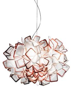 Závěsná svítidlo Slamp, CLIZIA, stmívatelné, Oranžová, Obývací pokoj, Plast, Design