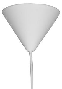 Bílé závěsné svítidlo LABEL51 Inlab M, 30 cm