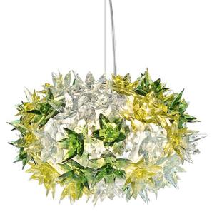 Závěsná svítidlo Kartell, Bloom S2, Zelená, Obývací pokoj, Plast, Design