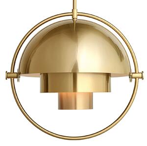 Závěsná svítidlo GUBI, Multi-Lite, stmívatelné, Zlatá / mosazná, Obývací pokoj, Kov, Design