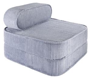 Modré manšestrové dětské křesílko Flip – Wigiwama