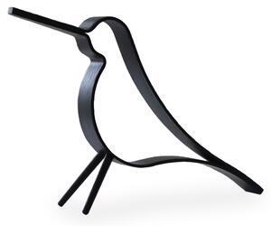 Cooee Design, Dřevěný dekorativní ptáček Woody Bird, malý | černá ED-01-01-BK