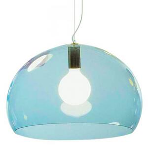 Závěsná svítidlo Kartell, FL/Y, stmívatelné, Modrá, Obývací pokoj, Plast, Design
