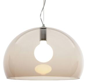 Závěsná svítidlo Kartell, FL/Y, stmívatelné, Hnědá / Rezavá, Obývací pokoj, Plast, Design