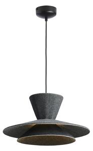 Závěsná svítidlo LOOM DESIGN, Morphic, stmívatelné, Černá, Obývací pokoj, Tkanina / Textil, Moderní