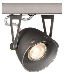Šedá kovová bodová lampa LABEL51 Demi, 14 cm