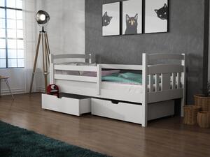 Dětská postel 80 cm Kayla (s roštem a úl. prostorem) (bílá). 1012809