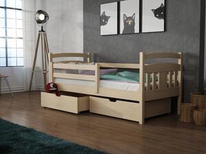 Dětská postel 80 cm Kayla (s roštem a úl. prostorem) (borovice). 1012808
