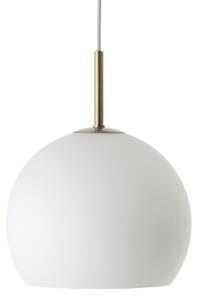 Závěsná svítidlo FRANDSEN, Ball, stmívatelné, Bílá, Obývací pokoj, Sklo, Design