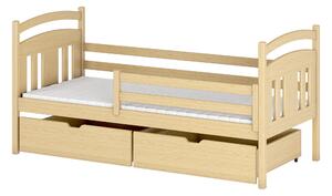 Dětská postel 80 cm Kayla (s roštem a úl. prostorem) (borovice). Vlastní profesionální přeprava až k Vám domů 1012808