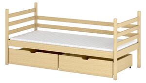 Dětská postel 80 cm Marisa (s roštem a úl. prostorem) (borovice). 1012812