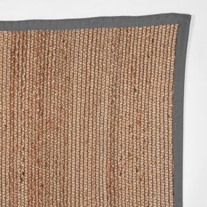 Přírodní/šedý koberec Braos z juty, 140x160 cm