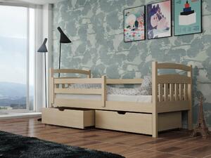 Dětská postel 80 cm Susy (s roštem a úl. prostorem) (borovice). 1012828