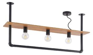 Stropní Lampa Lindby, Kirista, stmívatelné, Černá, Obývací pokoj, Kov, Vintage
