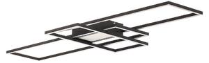 Stropní Lampa Lindby, Ismera, stmívatelné, Černá, Obývací pokoj, Kov, Moderní