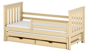 Dětská postel 90 cm TOYA (s roštem a úl. prostorem) (borovice). Vlastní profesionální přeprava až k Vám domů 1013100