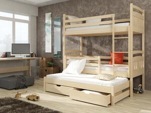 Dětská postel 90 cm IVA (s roštem a úl. prostorem) (borovice). Vlastní profesionální přeprava až k Vám domů 1013224