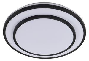 Stropní Lampa Lindby, Duala, stmívatelné, Černá, Obývací pokoj, Plast