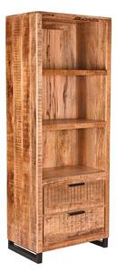 LABEL51 Knihovna Bookcase Glasgow - Rough - Mango wood