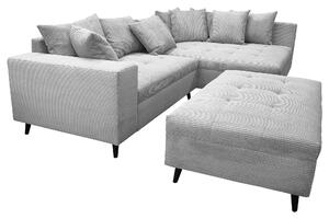 ROHOVÁ SEDAČKA, textil, světle šedá MID.YOU - Sedací soupravy, Online Only