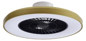 Stropní Lampa Lindby, Teleo, stmívatelné, Zlatá / mosazná, Obývací pokoj, Plast, Moderní