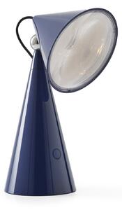 Stolní lampa Tom Dixon, POSE, stmívatelné, Modrá, Obývací pokoj, Plast, Design