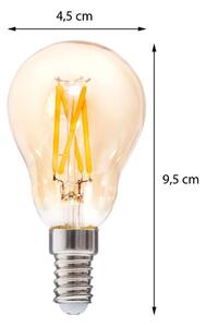 DekorStyle LED žárovka Amber Straight 2W E14 teplá bílá
