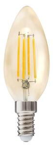 DekorStyle LED žárovka Flame Straight 2W E14 teplá bílá