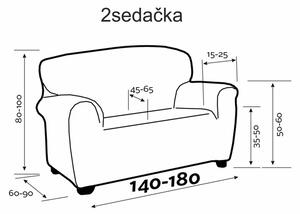 Forbyt Potah na sedačku elastický Estivella odolný proti skvrnám tmavě šedý Velikost: křeslo 70 - 110 cm