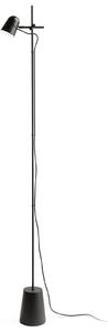 Stojací Lampa Luceplan, Counterbalance, stmívatelné, Černá, Obývací pokoj, Kov, Design