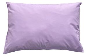 Jednobarevný bavlněný povlak na polštářek. Barva fialová. Rozměr 40x60 cm. Zapínání na zip
