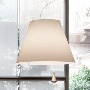 Závěsná svítidlo Luceplan, Lady Costanza, stmívatelné, Bílá, Obývací pokoj, Plast, Design