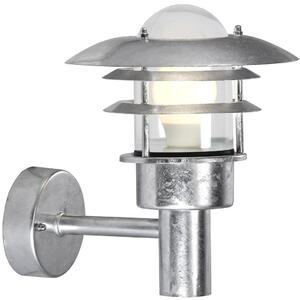 NOR 71431031 Venkovní nástěnné svítidlo Lønstrup 22 1x60W E27 galvanizovaná čirá - NORDLUX