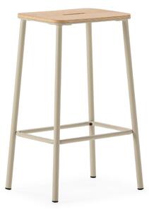 Krémové barové stoličky v sadě 2 ks (výška sedáku 65 cm) Abba – Marckeric