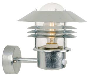 NOR 25101031 Venkovní nástěnné svítidlo Vejers Sensor 1x60W E27 galvanizovaná čirá - NORDLUX