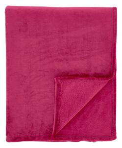 Růžová deka z mikroplyše 130x170 cm Raschel Velvet – Catherine Lansfield