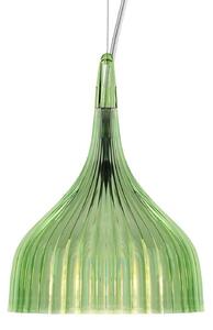 Závěsná svítidlo Kartell, É, Zelená, Obývací pokoj, Plast, Design