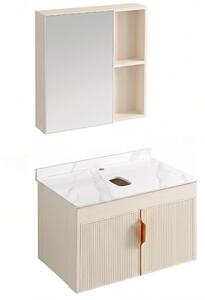 Sada Koupelnového Nábytku S Pracovní Deskou Rea Top Aa147 Modo 60Cm Béový