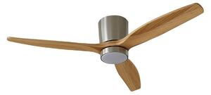 Faipari LED Stropní ventilátor Nikkel/Dřevo Lucande, Faipari, Dřevo, Obývací pokoj, Dřevo, Moderní