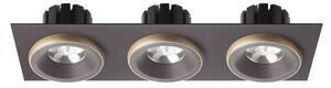 SHARM SQ III zápustná hnědá/perleťová zlatá 230V LED 3x10W 24° 3000K - RED - DESIGN RENDL