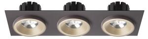 SHARM SQ III zápustná perleťová zlatá/hnědá 230V LED 3x10W 24° 3000K - RED - DESIGN RENDL