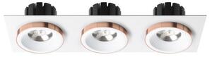 SHARM SQ III zápustná bílá měď 230V LED 3x10W 24° 3000K - RED - DESIGN RENDL