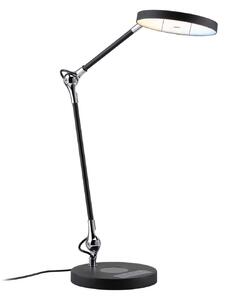 Stolní lampa Paulmann, Numis, stmívatelné, Černá, Pracovna, Hliník, Moderní
