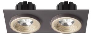 SHARM SQ II zápustná perleťová zlatá/hnědá 230V LED 2x10W 24° 3000K - RED - DESIGN RENDL