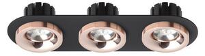 SHARM R III zápustná černá měď/měď 230V LED 3x10W 24° 3000K - RED - DESIGN RENDL