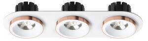 SHARM R III zápustná bílá měď 230V LED 3x10W 24° 3000K - RED - DESIGN RENDL