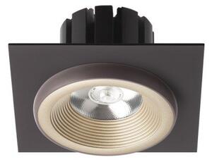 SHARM SQ I zápustná perleťová zlatá/hnědá 230V LED 10W 24° 3000K - RED - DESIGN RENDL